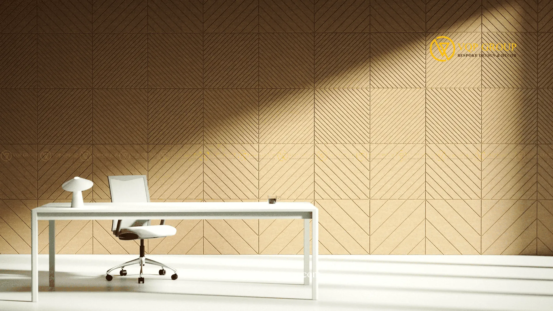 TẤM ỐP TƯỜNG TIÊU ÂM DIAGONAL L – ĐƯỜNG CHÉO KHỔ LỚN TẠO NHỊP KIẾN TRÚC HIỆN ĐẠI